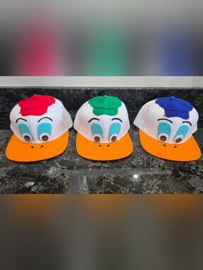DuckTales Hats - Huey, Dewey, and Louie W/Extra Hat